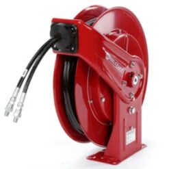En Slangupprullare ATH5400 - för Hydraulik Ø1/4" - 8m tvillingslang på vit bakgrund.