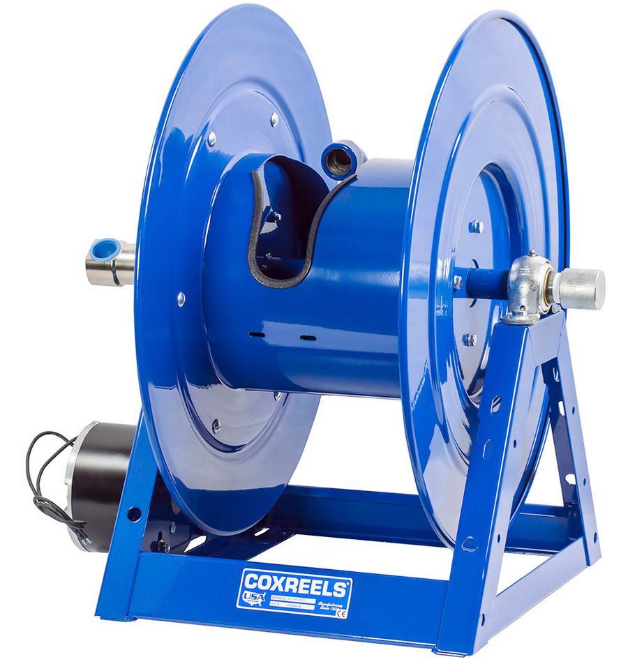 A Serie 1175C - Ø1" - 16m Max 210Bar slangupprullare på vit bakgrund.